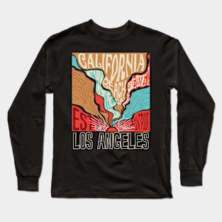 vintage California Beach club sunshine Long Sleeve T-Shirt